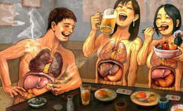 курение-алкоголь-обжорство