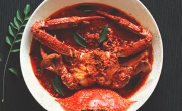 рак в тарелке