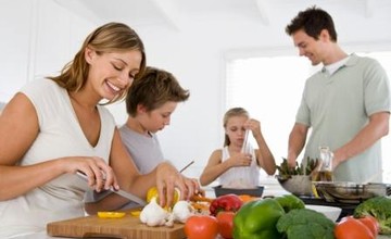 family-preparing-food