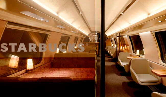Starbucks v poezdah